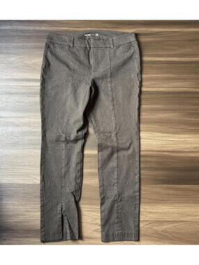 Old Navy Pixie Pants Women's Size 14 Dark Heathered Gray Slit Hems